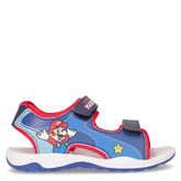 Sandalo bambino in ecopelle navy rosso | Boscaini Scarpe