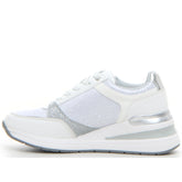 Sneaker con zeppa white silver - Sneakers Donna | Boscaini Scarpe