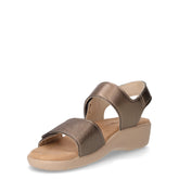 Sandalo in ecopelle con zeppa bronzo | Boscaini Scarpe