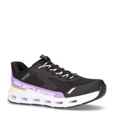 Glide Step Vista Lane sneaker ragazza in tessuto nero viola | Boscaini Scarpe