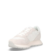 Ally Glitter Textile sneaker in pelle e tessuto bianco | Boscaini Scarpe