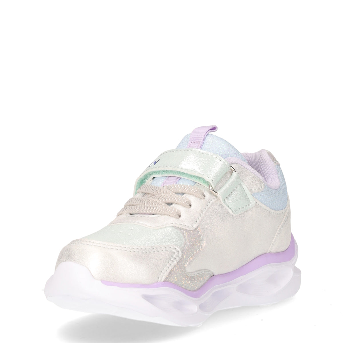 Sneakers Frozen Bambina Con Luci | Bianco E Blu | Taglia 29 | Chiusura Velcro | Suola PVC | Prodotto Originale Cerdá