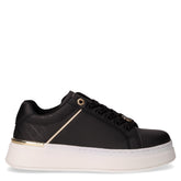 Sneaker in ecopelle con platform bambina nero | Boscaini Scarpe