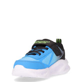 Meteor lights krendox sneaker con luci bambino in tessuto blu nero | Boscaini Scarpe