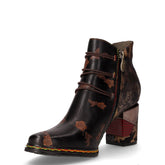 Tronchetto in pelle con zip nero | Boscaini Scarpe