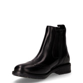 Stivaletto in pelle stile inglese nero | Boscaini Scarpe
