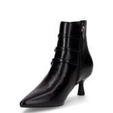 Tronchetto a punta in ecopelle nero | Boscaini Scarpe