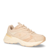 Money sneaker in ecopelle e tessuto sabbia beige | Boscaini Scarpe