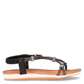 Sandalo con strass black | Boscaini Scarpe