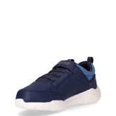 Spacelite AMF VI sneaker bambino in ecopelle e tessuto blu | Boscaini Scarpe