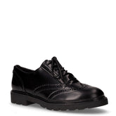 Stringata in ecopelle stile inglese nero | Boscaini Scarpe
