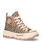 Sneaker in tessuto con platform taupe | Boscaini Scarpe