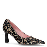 Décolleté a punta in ecopelle nero beige - DU SIMON | Boscaini Scarpe