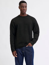 Maglione girocollo in maglia nero | Boscaini Scarpe