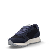 Ally Glitter Textile sneaker in tessuto e pelle navy blue | Boscaini Scarpe