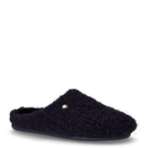 Gaga ciabatta in tessuto bouclé blu | Boscaini Scarpe