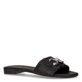 Ciabatta con staffa nero | Boscaini Scarpe