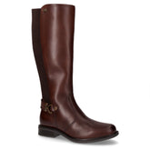 Stivale in pelle e tessuto marrone - Stivali Donna | Boscaini Scarpe