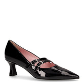 Mary Jane con tacco in ecopelle nero vernice - DU SIMON | Boscaini Scarpe