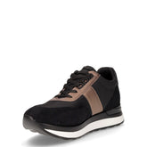 Sneaker in tessuto ed ecopelle nero | Boscaini Scarpe