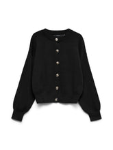 Cardigan in maglia con bottoni nero | Boscaini Scarpe
