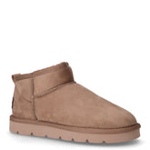 Chab stivaletto caldo in pelle taupe | Boscaini Scarpe