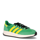 Run 70s 2.0 sneaker in tessuto e pelle scamosciata verde giallo | Boscaini Scarpe