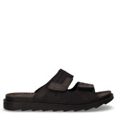 Asher ciabatta in pelle con strappi nero | Boscaini Scarpe