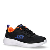 Selectors Sky Flex sneaker in tessuto ed ecopelle bambino nero arancio | Boscaini Scarpe