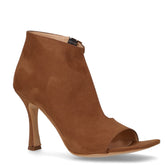 Sandalo con tacco in pelle cuoio - DU SIMON | Boscaini Scarpe