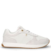 TH Runner Monogram sneaker in pelle ed ecopelle ecru | Boscaini Scarpe