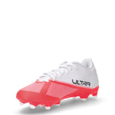 Ultra 7 Play FG/AG scarpa da calcio in ecopelle bianco rosso | Boscaini Scarpe