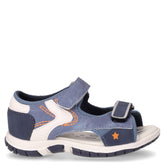 Facci sandalo in tessuto ed ecopelle bambino denim | Boscaini Scarpe