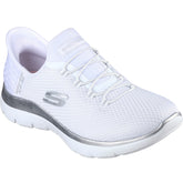 Summits Diamond Dream sneaker slip on white silver | Boscaini Scarpe