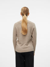 Maglione girocollo in maglia beige | Boscaini Scarpe