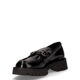 Serilda mocassino in ecopelle con staffa nero | Boscaini Scarpe