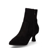 Tronchetto a punta in tessuto nero | Boscaini Scarpe