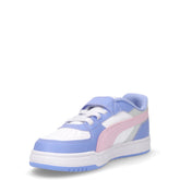 Caven III Block sneaker in ecopelle bambina lavanda rosa bianco | Boscaini Scarpe