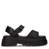 Sandalo con platform nero | Boscaini Scarpe