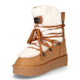 Nordic TRK stivaletto caldo in ecopelle sabbia | Boscaini Scarpe