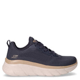 Bobs B Flex Hi-Flying hi in tessuto navy gold | Boscaini Scarpe