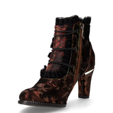 Alcbaneo tronchetto con zip in pelle bronzo | Boscaini Scarpe