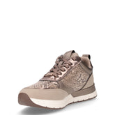 Sneaker con zip laterale in ecopelle tortora | Boscaini Scarpe