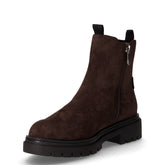 Stivaletto in tessuto scamosciato marrone | Boscaini Scarpe