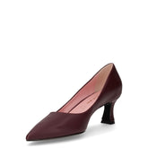 Décolleté a punta in ecopelle bordò | Boscaini Scarpe