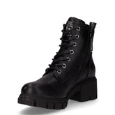 Anfibio con tacco in ecopelle nero | Boscaini Scarpe