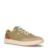 Groove sneaker in tessuto verde mandorla | Boscaini Scarpe