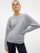 Maglione girocollo in maglia grigio chiaro | Boscaini Scarpe