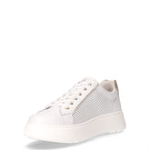Sneaker in pelle bianco oro | Boscaini Scarpe