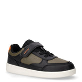 New Emberlix sneaker in ecopelle bambino nero militare | Boscaini Scarpe